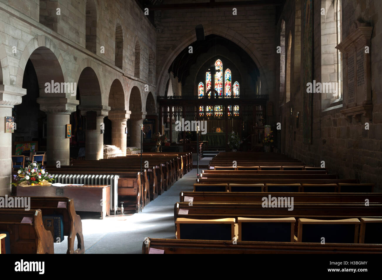St. Editha`s Abbey Church, Polesworth, Warwickshire, England, UK Stock Photo